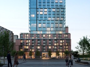 ArchitectsAlliance, the firm behind the building’s design, have achieved a light and airy feel in both this tower and the three others it has designed for the Distillery District.