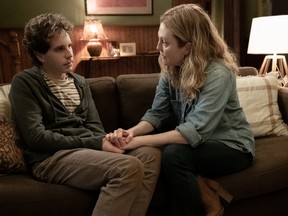 Ben Platt and Julianne Moore in Dear Evan Hansen.