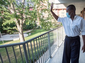 Green Party leader Annamie Paul canvasses  in the riding of Toronto Centre. (Peter J Thompson,National Post)