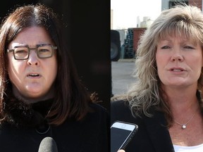 Heather Stefanson (left) and Shelly Glover will be going head-to-head for the Tory leadership as the other potential candidates dropped out at the deadline. (Postmedia)