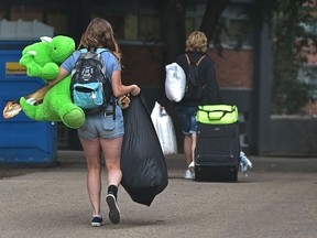 As in-person learning resumes and students return to campuses across the country, Jewish and pro-Israel students may be faced with anti-Semitism, writes Avi Benlolo. Above, students move into dorms at the University of Alberta in Edmonton on Aug. 27, 2021, in preparation for the start of classes.