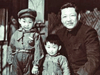 A family photo from 1958 shows Xi Jinping, left, 5, with his brother Yuanping and father, Xi Zhongxun.