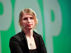 In this file photo taken May 02, 2018 former U.S. soldier and whistleblower Chelsea Manning speaks at the digital media convention "re:publica" in Berlin. Tobias SCHWARZ / AFP) (Photo by TOBIAS SCHWARZ/AFP via Getty Images)