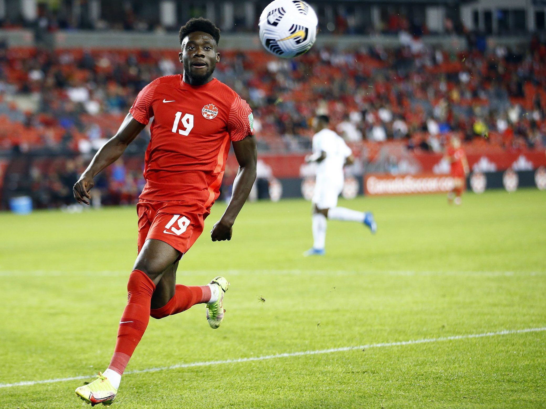 Fans celebrate Alphonso Davies' historic World Cup goal against