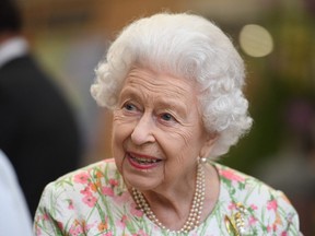 Queen Elizabeth II has cancelled a planned trip to Northern Ireland on medical grounds, Buckingham Palace said on October 20, 2021. (Photo by Oli SCARFF / POOL / AFP) (Photo by OLI SCARFF/POOL/AFP via Getty Images)