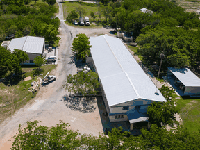 An aerial image shows the Christian Aid Ministries headquarters in Titanyen, Haiti, on October 22, 2021.