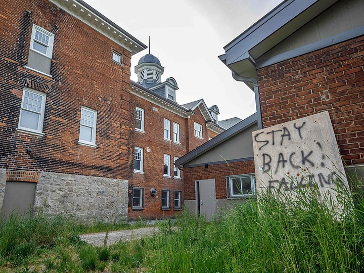  A general view of the back of The Mohawk Institute, a former residential school for First Nation children, in Brantford, Ontario, Canada May 31, 2021.