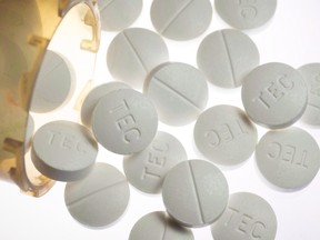 Prescription pills containing oxycodone and acetaminophen. Toronto Public Health said a total of 521 confirmed opioid overdose deaths were recorded in the city last year, a 78 per cent increase from deaths recorded in 2019