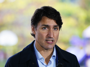 Prime Minister Justin Trudeau pictured on Thursday. A new Pew Research Centre survey has found that Canadians are incredibly satisfied with their democracy, even as their approval ratings for politicians within that democracy remain disproportionately low. See more details in Data Nerd, below.