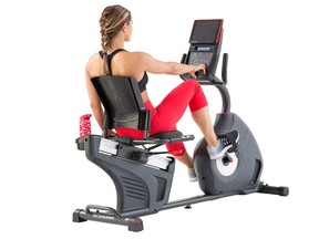 Fit for less. Savings today only on Schwinn recumbent bike.