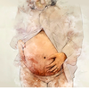 watercolour image of pregnancy