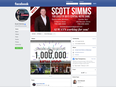 The Facebook page of defeated Liberal candidate Scott Simms.