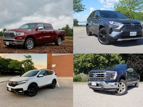 Canada's best-selling vehicles in 2021's first three quarters