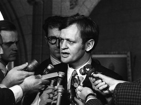 Jean Chrétien pictured in 1969, when he was Minister of Indian Affairs.