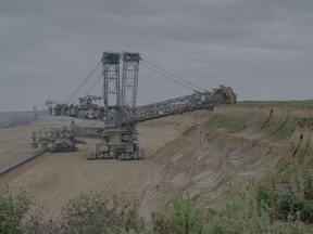 A coal excavator works next to the village of Lützerath, Germany, on Oct. 5.