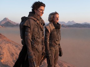 Desert power: Timothée Chalamet and Rebecca Ferguson in Dune.