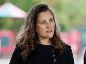 File: Canada's Deputy Prime Minister and Minister of Finance Chrystia Freeland.