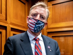 Paul Gosar, R-Ariz. House of Representatives prepares to vote on a resolution to formally rebuke him for tweeting the animated video that depicted him striking Rep. Alexandria Ocasio-Cortez.