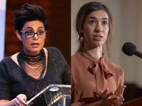 Marie Henein, left, and Nadia Murad.