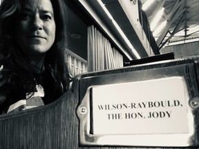 Jody Wilson-Raybould in her seat as an Independent, back corner of the House of Commons, April 2019. Photo courtesy of the author.