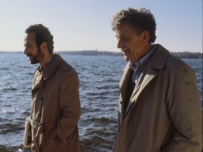 From left, Robert Weide and Kurt Vonnegut.