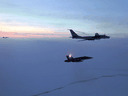 Canadian and American jets intercept two Russian Tu-142 maritime reconnaissance aircraft entering the Alaskan Air Defense Identification Zone in 2020.