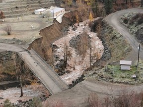 The First Nation near Lytton, B.C., lost the ability to travel by road when an access bridge connecting the reserve to Highway 1 was damaged on Nov. 15 by a rising tributary of the Thompson River.