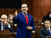 Conservative MP Pierre Poilievre speaks during question period in the House of Commons on June 11, 2021.