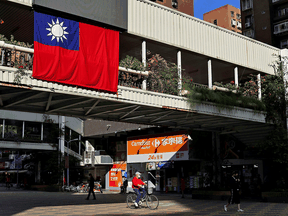 A Taiwan flag in Taipei, Taiwan. The invitation for Taiwan to the Summit for Democracy comes as China has stepped up pressure on countries to downgrade or sever relations with the island.