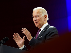 U.S. President Joe Biden at the G20 summit on Sunday, where he urged oil producing nations to pump more oil. The invitation did not, unfortunately, extend to us.