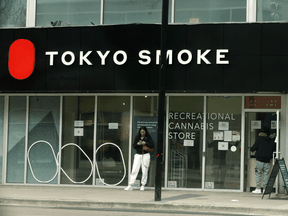 Tokyo Smoke in Toronto's Yorkville area. More than 320 cannabis dispensaries have opened in the city since January 2020, according to one recent report.