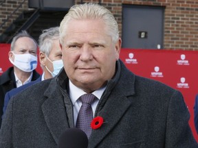 Ontario Premier Doug Ford said Wednesday that he would commit to making the cut to the provincial fuel tax before the budget - set to be delivered next year before March 31.