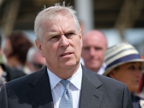 HRH Prince Andrew, Duke of York visits the Showground on the final day of the 161st Great Yorkshire Show on July 11, 2019 in Harrogate, England