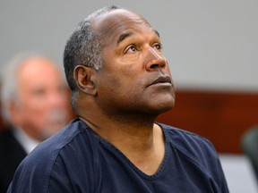Simpson appears at an evidentiary hearing in Clark County District Court on May 14, 2013 in Las Vegas, Nevada