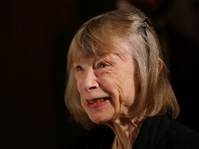 Joan Didion attends The American Theatre Wing's 2012 Annual Gala at The Plaza Hotel in New York City.