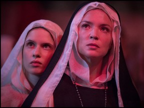 From left, Daphne Patakia and Virginie Efira in Benedetta.