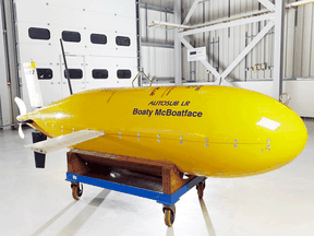 The famed U.K. research submarine, Boaty McBoatface.