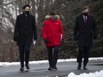 From left, Prime Minister Justin Trudeau, Environment Minister Steven Guilbeault and Natural Resources Minister Jonathan Wilkinson.