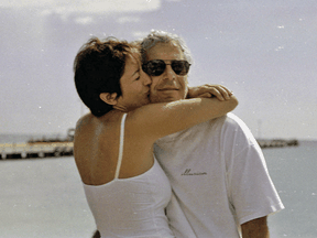 Ghislaine Maxwell, seen hugging deceased convicted sex offender Jeffrey Epstein, is on trial in New York City, where she is charged with enticing and transporting minors to Epstein.