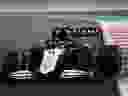 Nicholas Latifi of Canada driving the Williams Racing FW43B Mercedes during the F1 Grand Prix of Abu Dhabi at Yas Marina Circuit on Dec. 12, 2021. He would crash in the 52nd lap. 