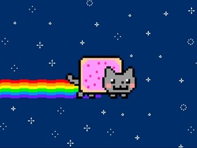 The 2011 Nyan Cat meme, which sold as an NFT for nearly $600,000 in 2021. Spending six figures on the abstract right to a GIF would turn out to be not even close to the most inadvisable investment decision made in 2021.