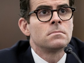 Adam Mosseri, chief executive officer of Instagram Inc., listens during a Senate hearing in Washington, D.C., U.S., on Wednesday, Dec. 8, 2021.