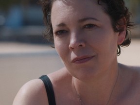 Olivia Colman (pictured) stars as Leda, with Jessie Buckley as her younger self.