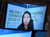 Dr. Theresa Tam, Chief Public Health Officer of Canada, is seen on a monitor during a news conference on December 17, 2021.