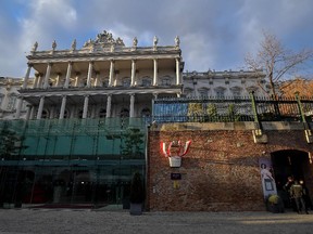 Austrian police guards are seen outside of the Coburg palace during a meeting of the Joint Comprehensive Plan of Action (JCPOA) in Vienna on Dec. 3, 2021.