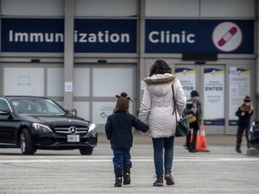 A Toronto vaccination clinic on Nov. 26, 2021.