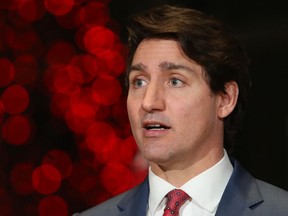 Prime Minister Justin Trudeau speaks during a news conference in Ottawa on, Dec. 15.