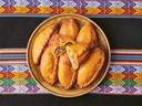 Bolivian style turnovers - salteñas - from the Latin American cookbook.