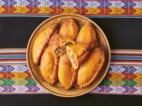 Bolivian-style turnovers — salteña — from The Latin American Cookbook