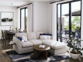 Interiors for The Hill on Bayview, by the design firm U31, have “warm neutral palettes inspired by the natural setting,” according to principal creative Neil Jonsohn.